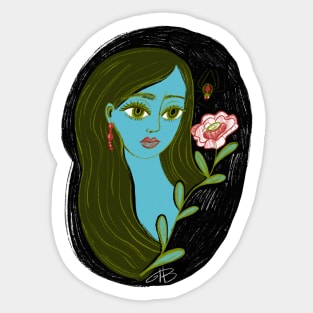 Red Green Romantic Sticker